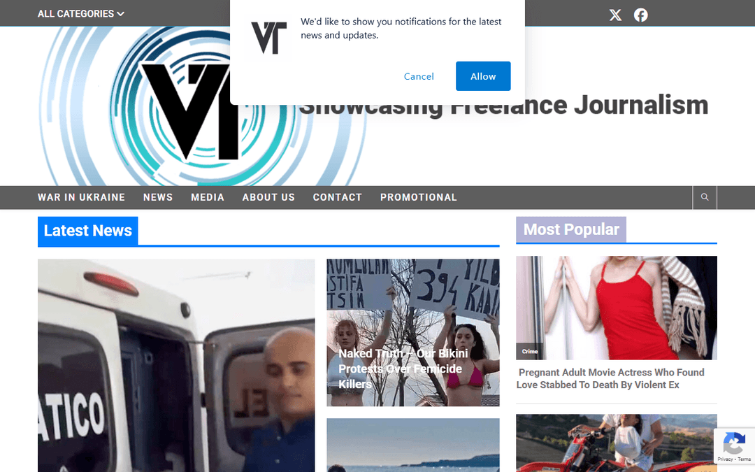 viraltab.news publisher screenshot