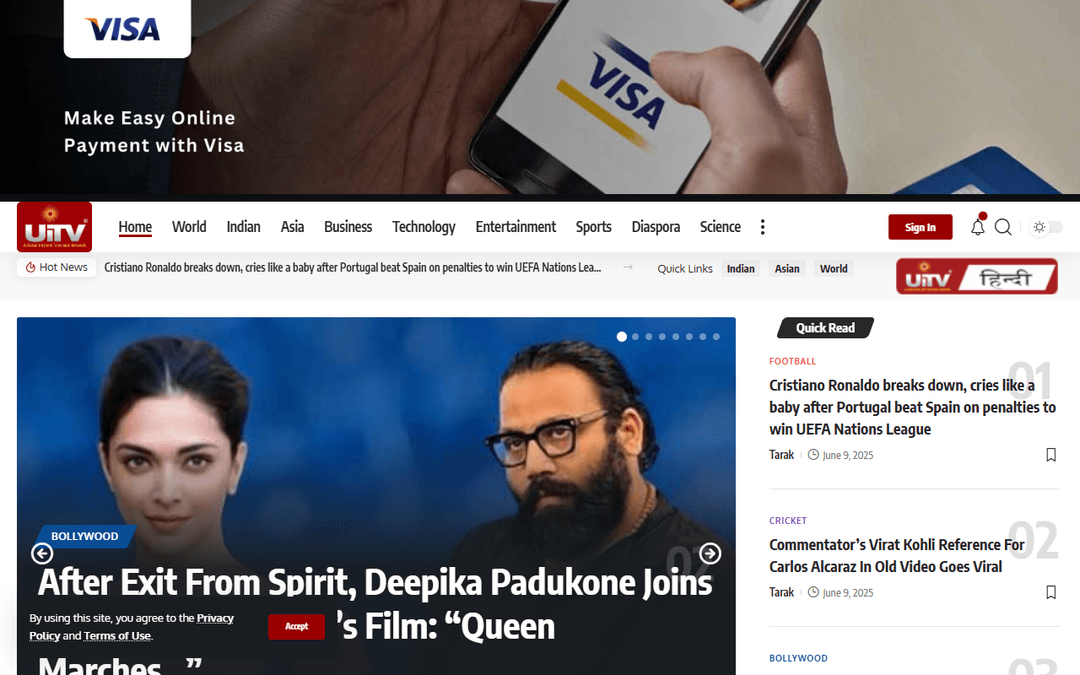 uitvconnect.com publisher screenshot