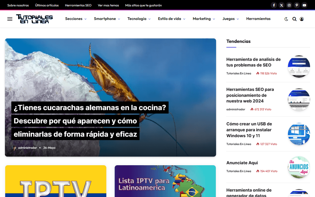tutorialesenlinea.es publisher screenshot