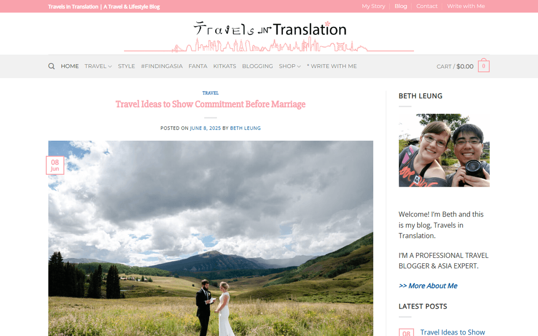 travelsintranslation.com publisher screenshot
