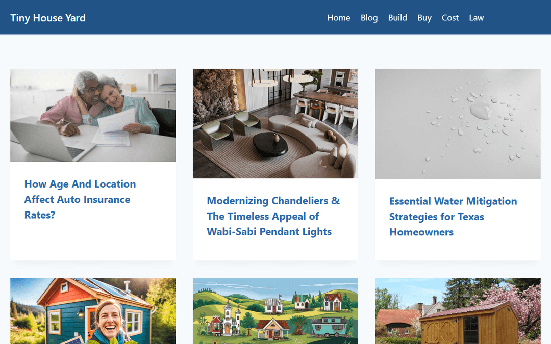 tinyhouseyard.com publisher screenshot