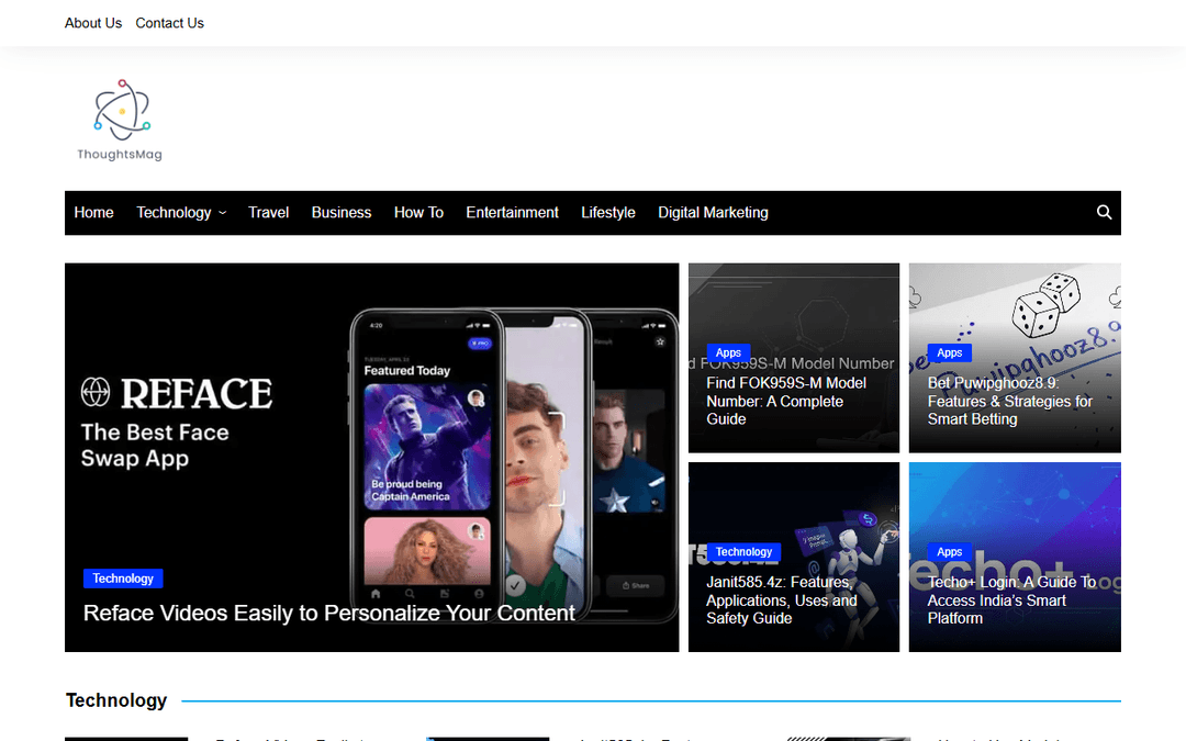 thoughtsmag.com publisher screenshot