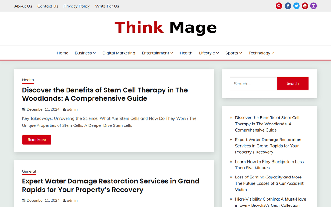 thinkmage.com publisher screenshot
