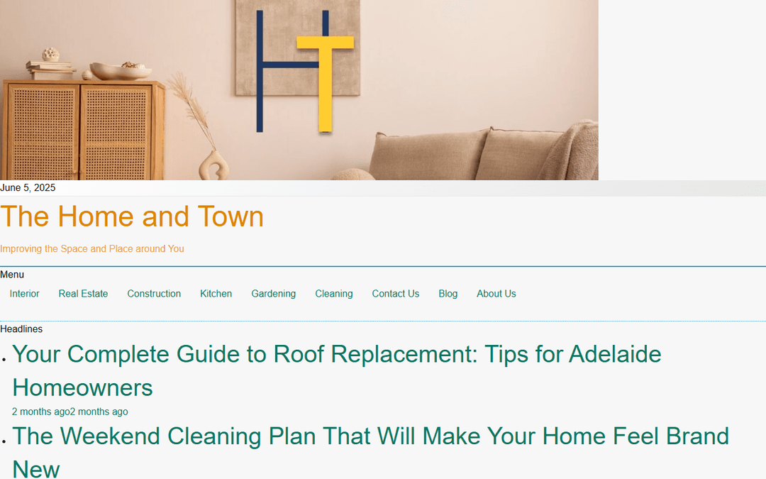 thehomeandtown.com publisher screenshot