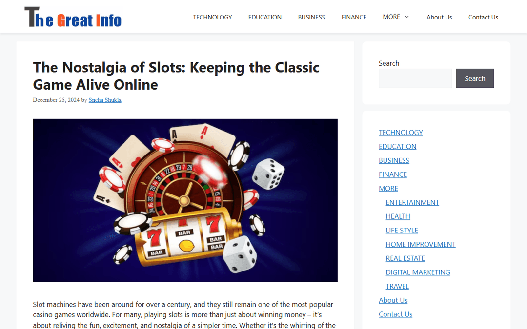 thegreatinfo.in publisher screenshot