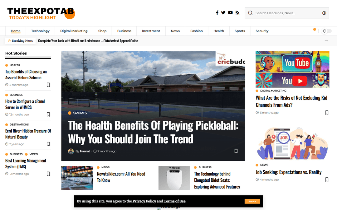 theexpotab.com publisher screenshot