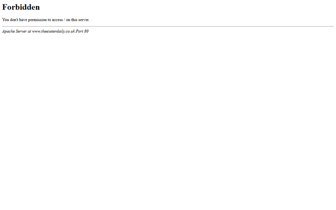 theexeterdaily.co.uk publisher screenshot