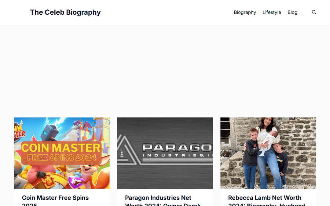 thecelebbiography.com publisher screenshot