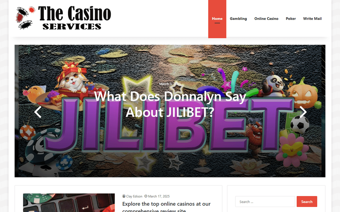 thecasinoservices.com publisher screenshot