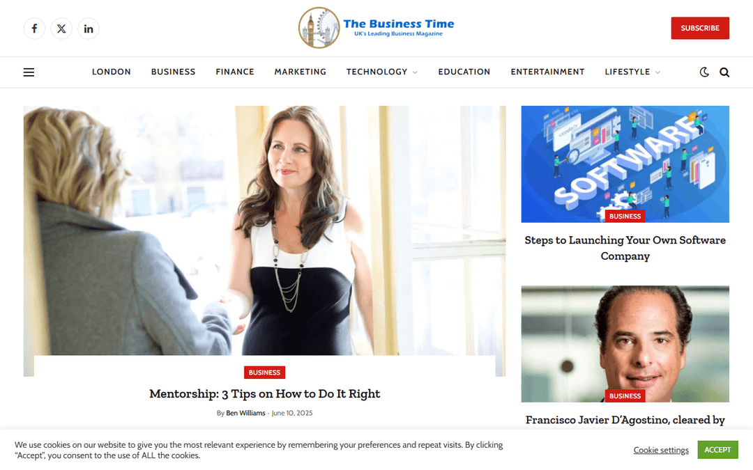 thebusinesstime.co.uk publisher screenshot