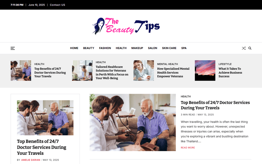 the-beauty-tips.com publisher screenshot