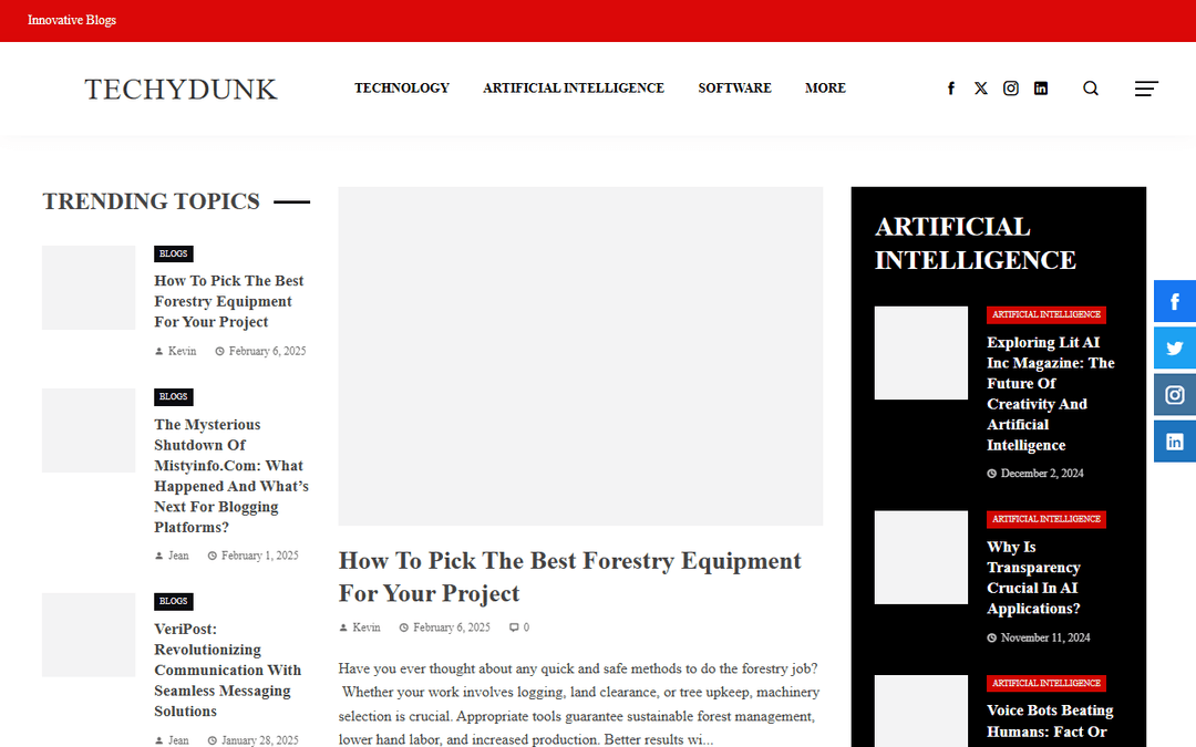 techydunk.com publisher screenshot
