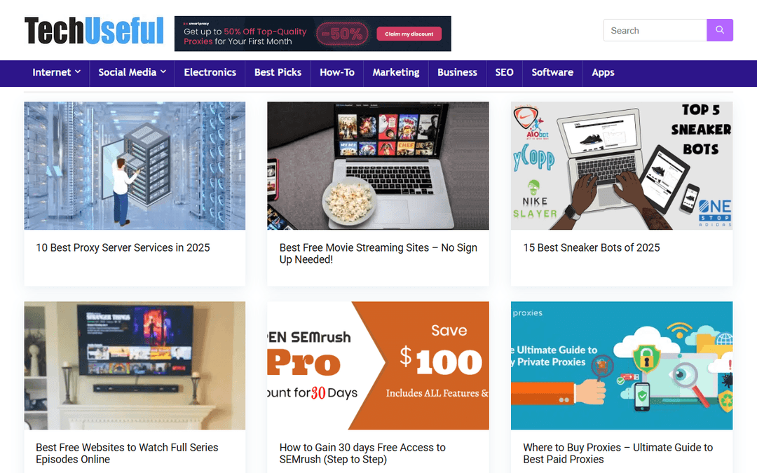 techuseful.com publisher screenshot
