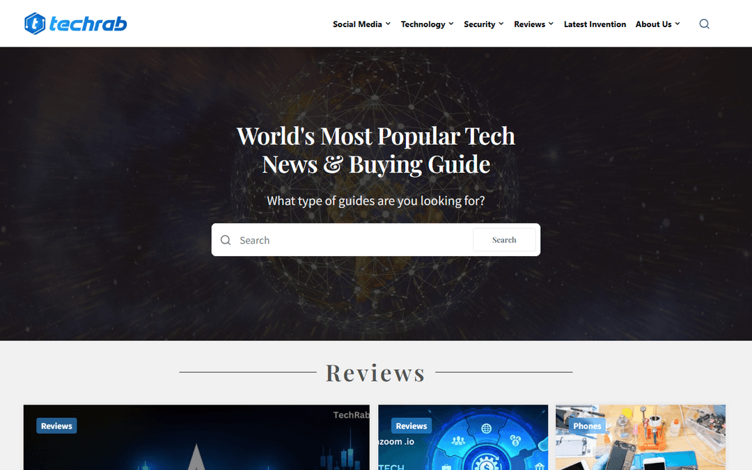 techrab.com publisher screenshot