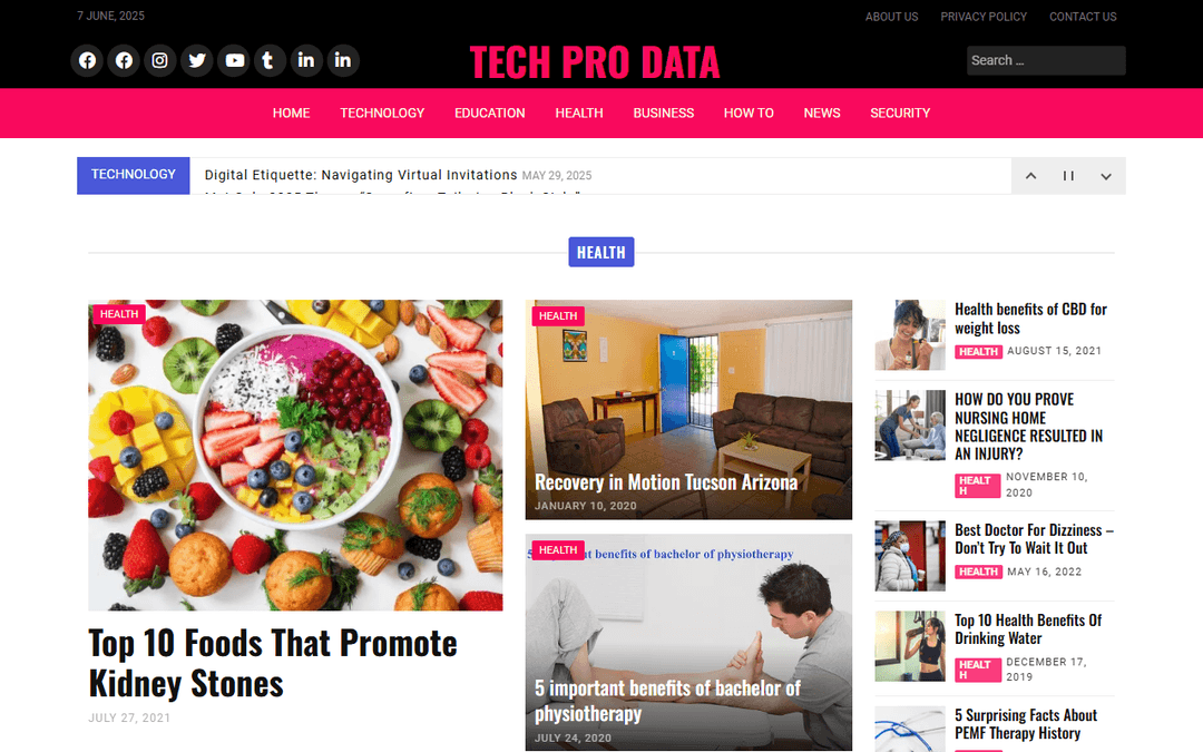 techprodata.com publisher screenshot