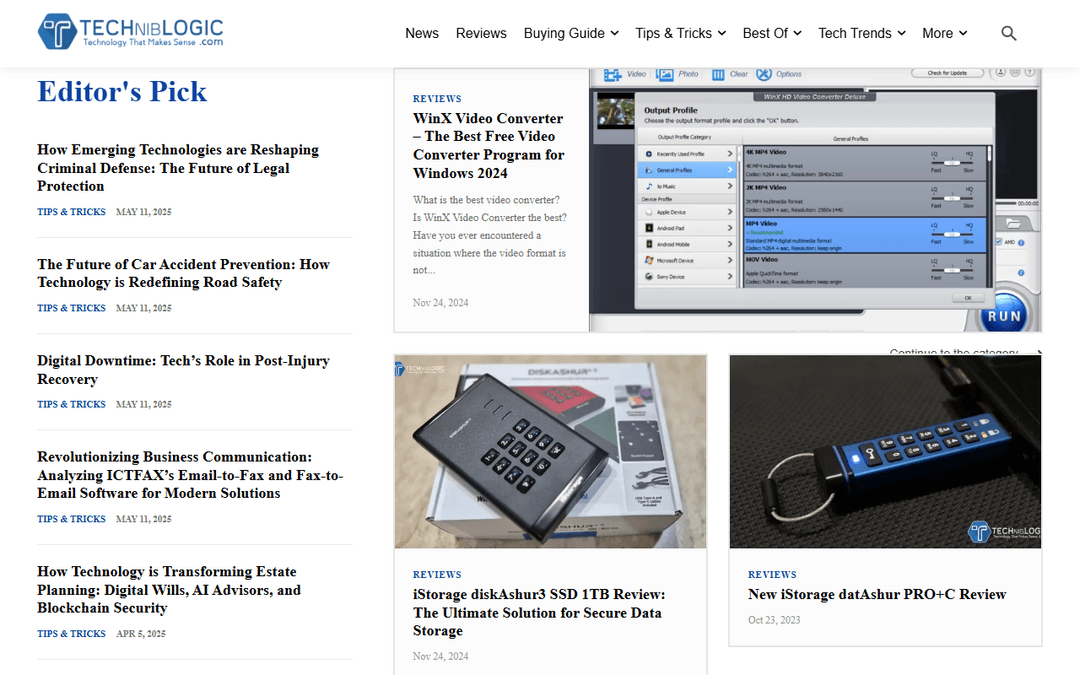 techniblogic.com publisher screenshot