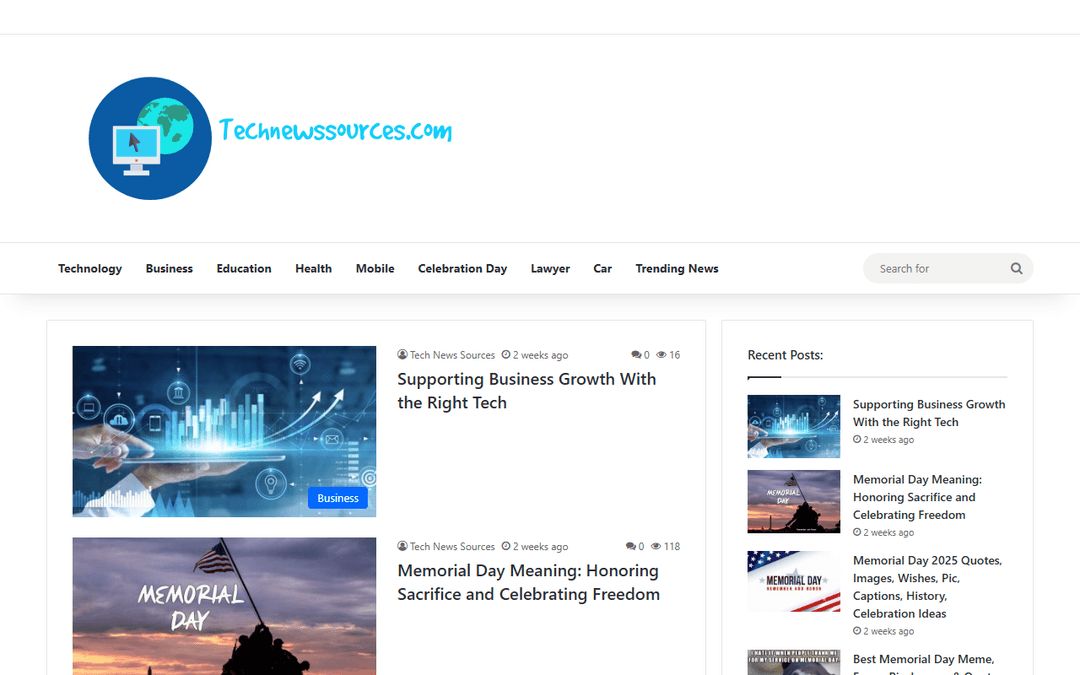 technewssources.com publisher screenshot