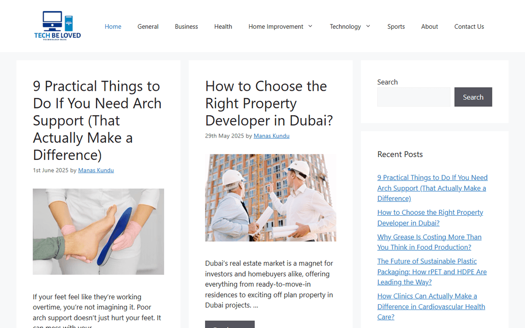 techbeloved.com publisher screenshot