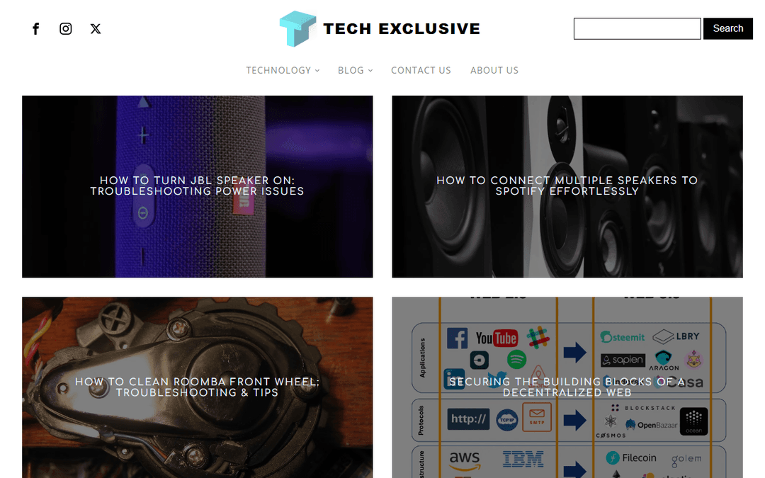 tech-exclusive.com publisher screenshot