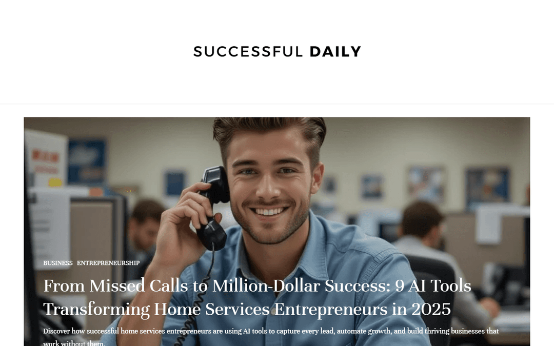 successfuldaily.com publisher screenshot