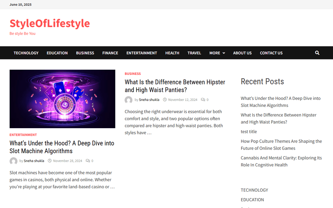 styleoflifestyle.com publisher screenshot