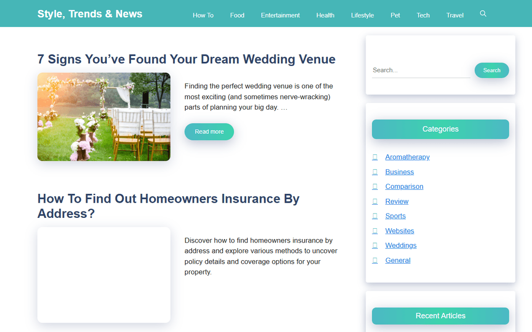 stylebuzzer.com publisher screenshot