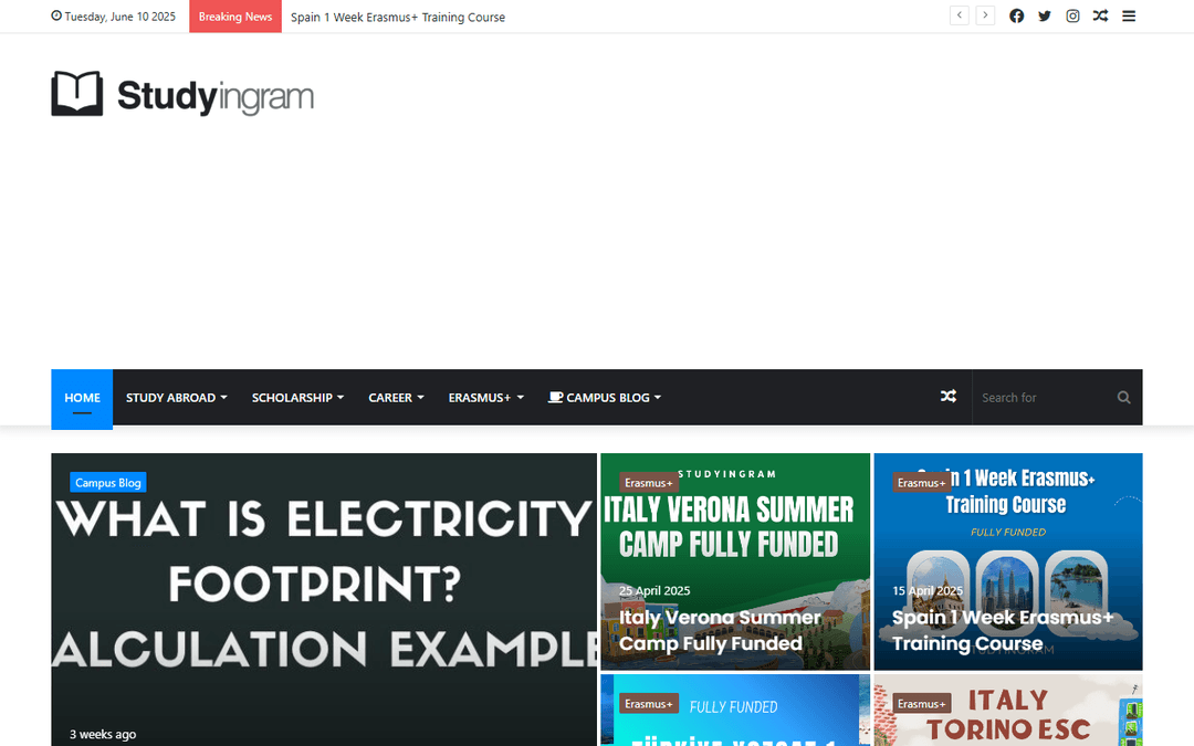 studyingram.com publisher screenshot