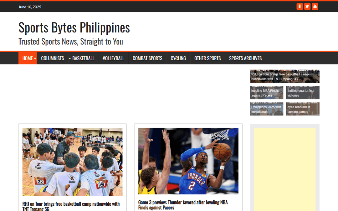 sportsbytes.com.ph publisher screenshot