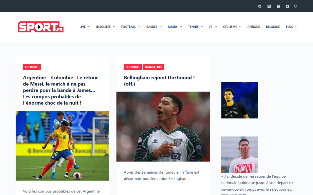 sport.fr publisher screenshot