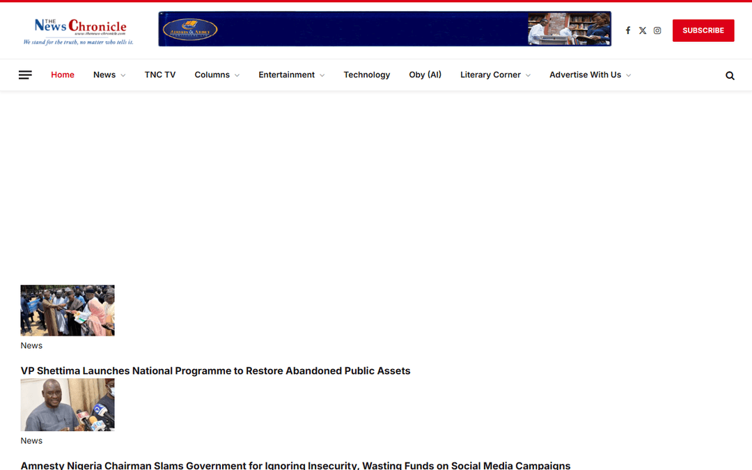 thenews-chronicle.com publisher screenshot