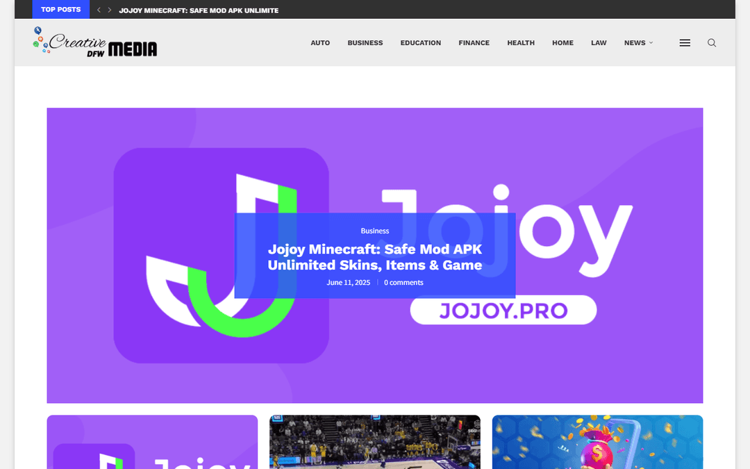 creativemediadfw.com publisher screenshot