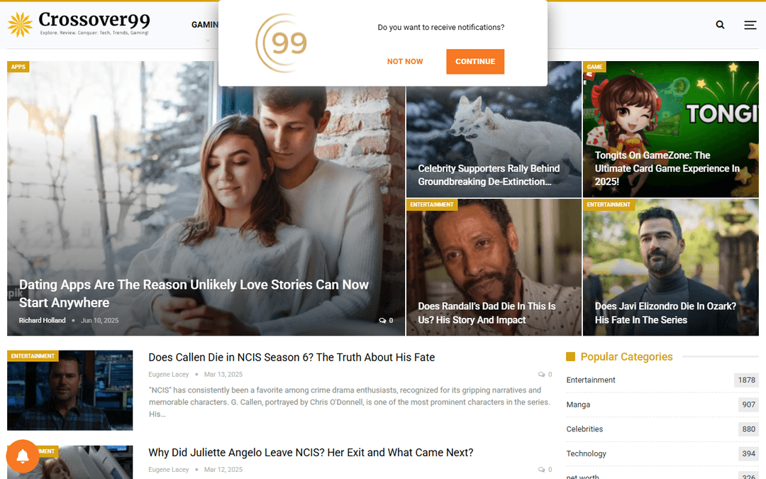 crossover99.com publisher screenshot