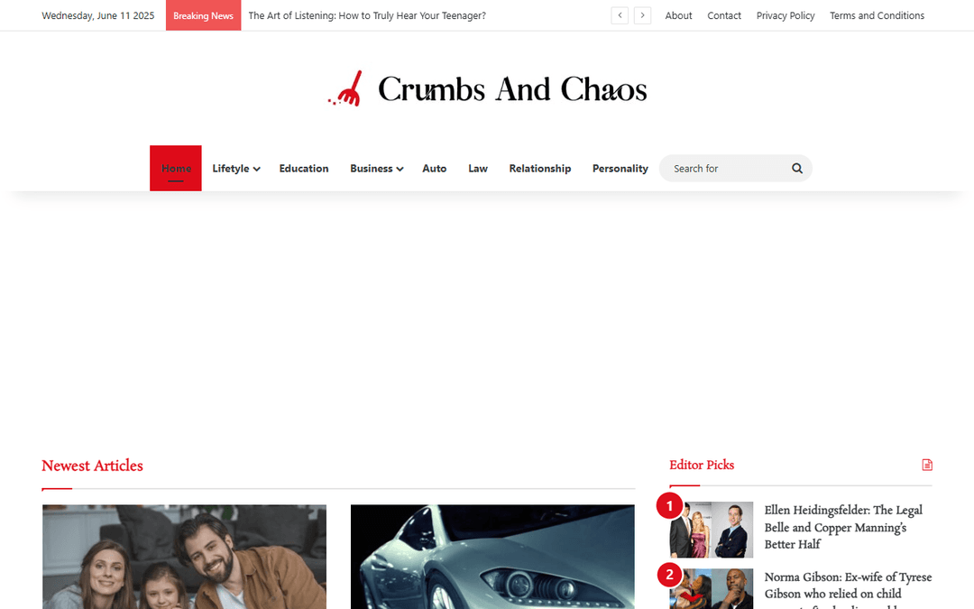 crumbsandchaos.net publisher screenshot