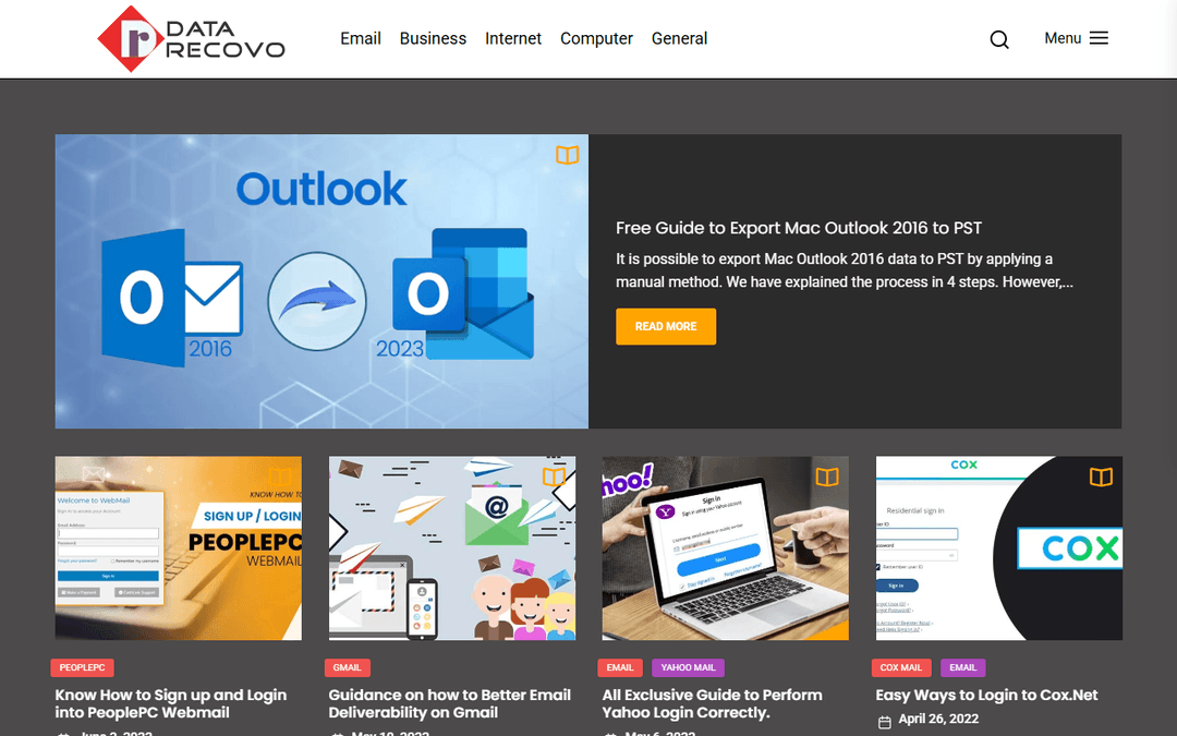 datarecovo.com publisher screenshot