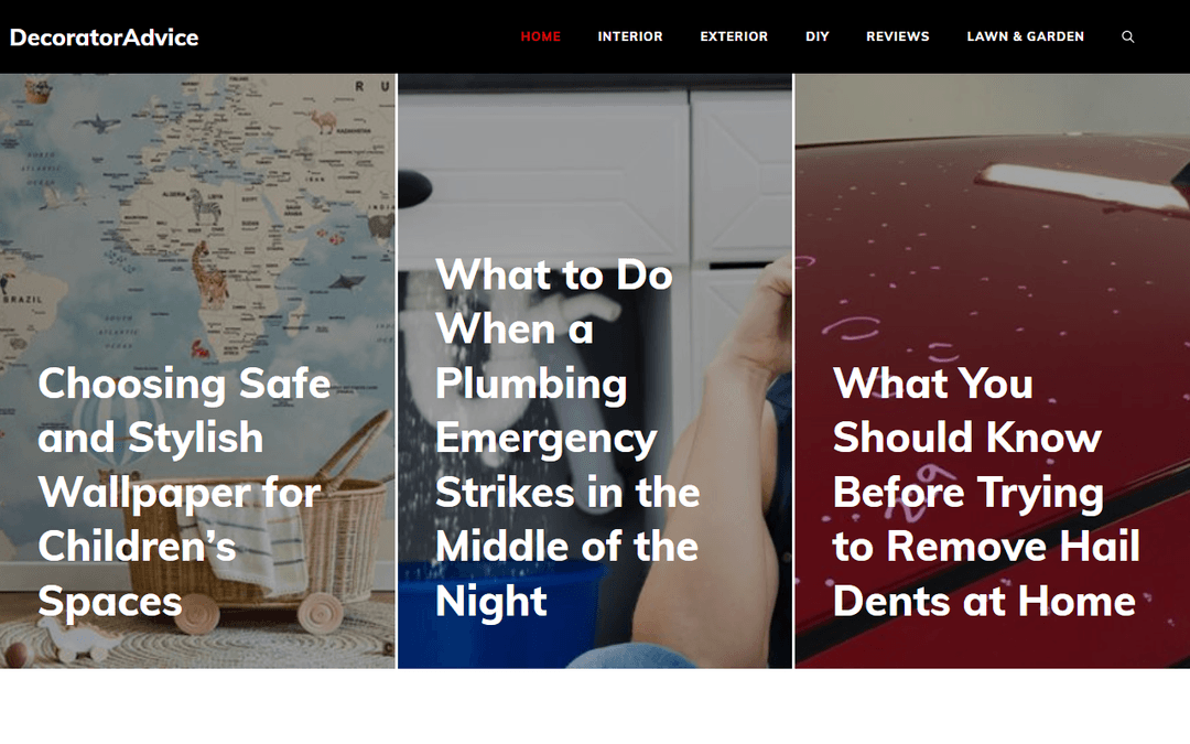 decoratoradvice.net publisher screenshot