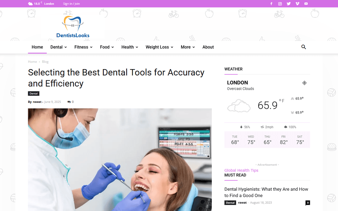 dentistslooks.com publisher screenshot