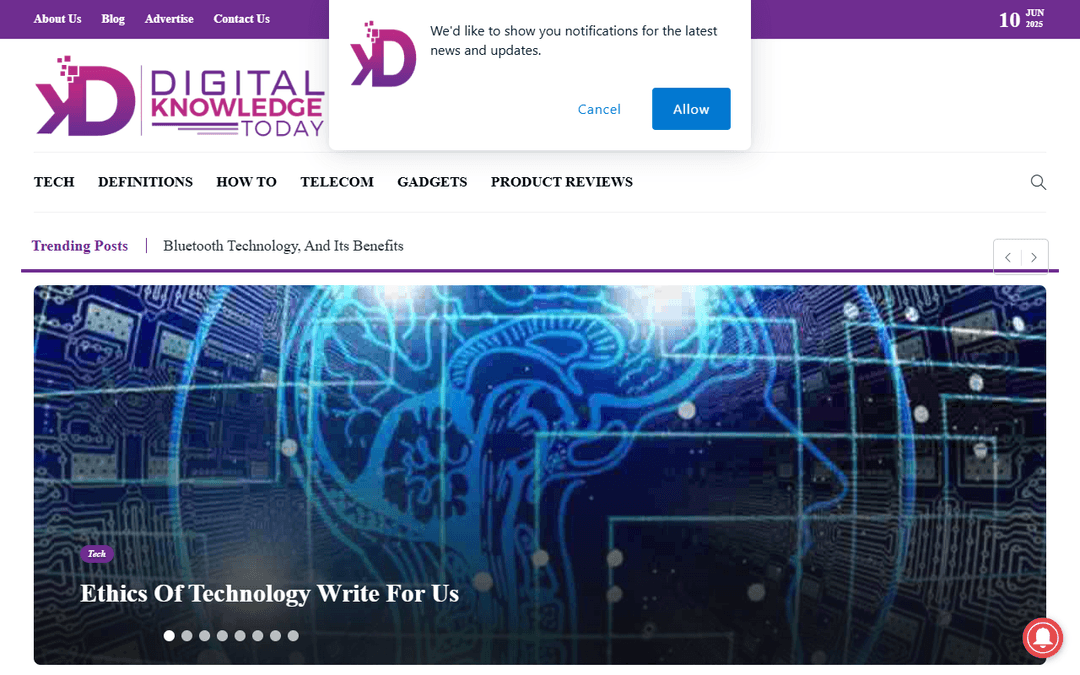 digitalknowledgetoday.com publisher screenshot