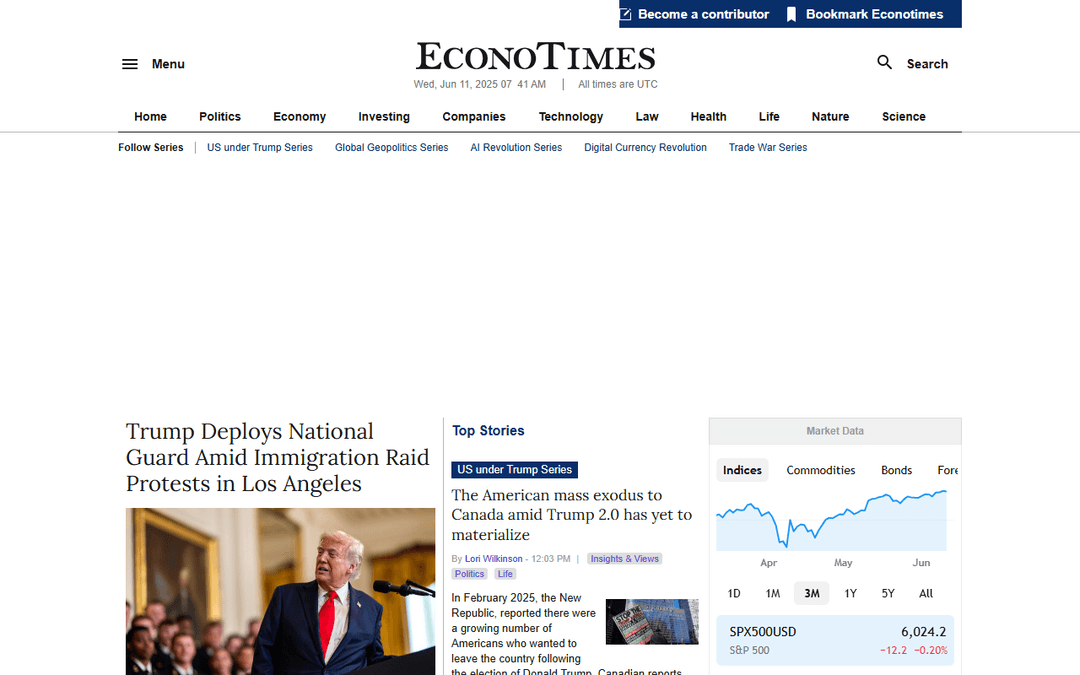 econotimes.com publisher screenshot
