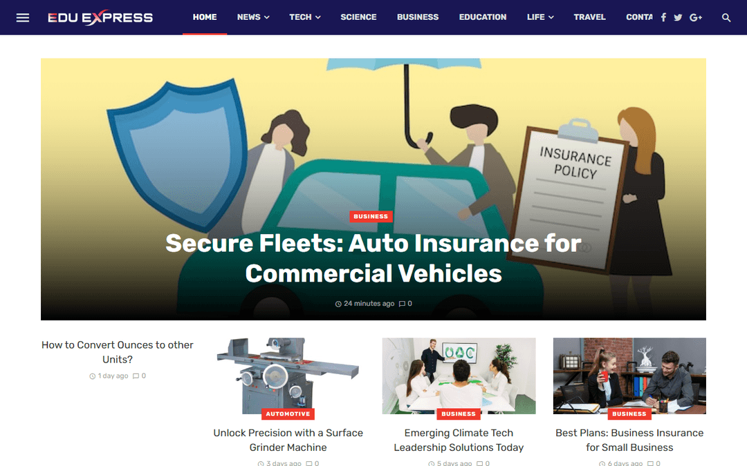 eduexpress.co.uk publisher screenshot