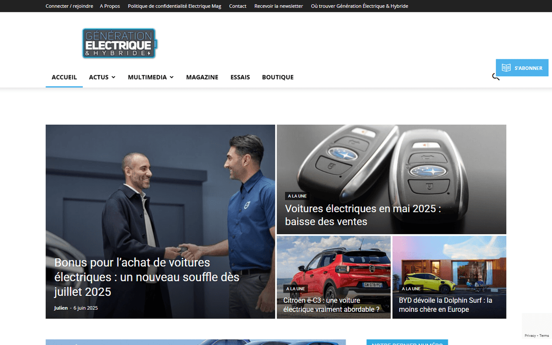 electriquemag.fr publisher screenshot