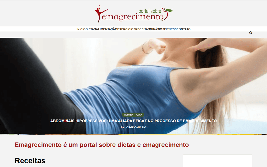 emagrecimento.com.pt publisher screenshot