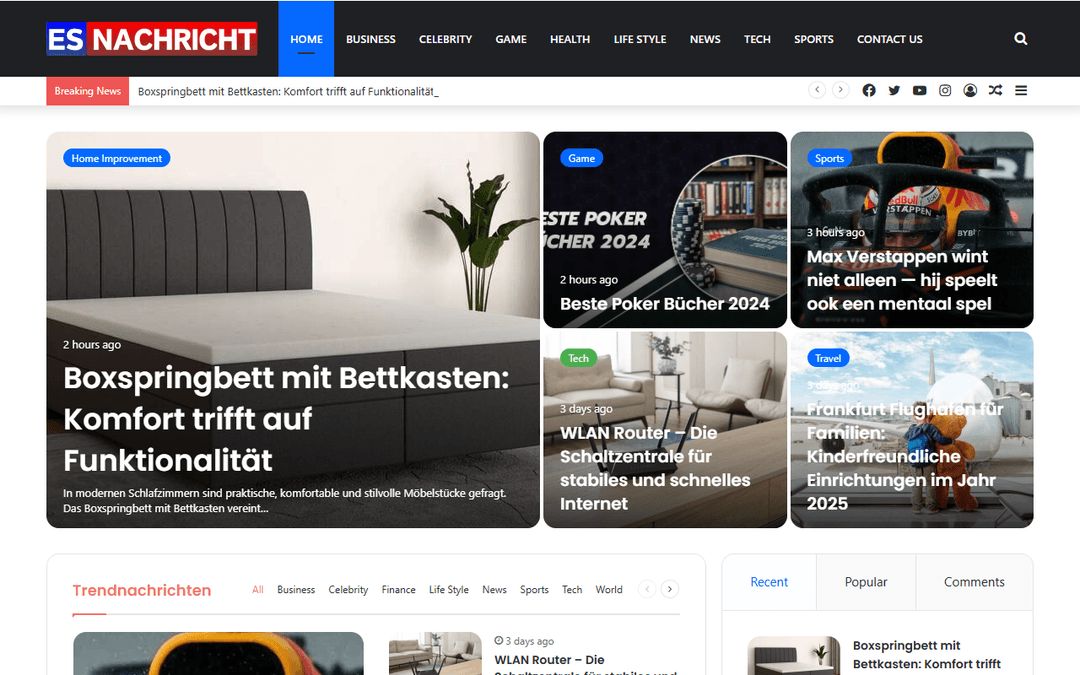 esnachricht.de publisher screenshot