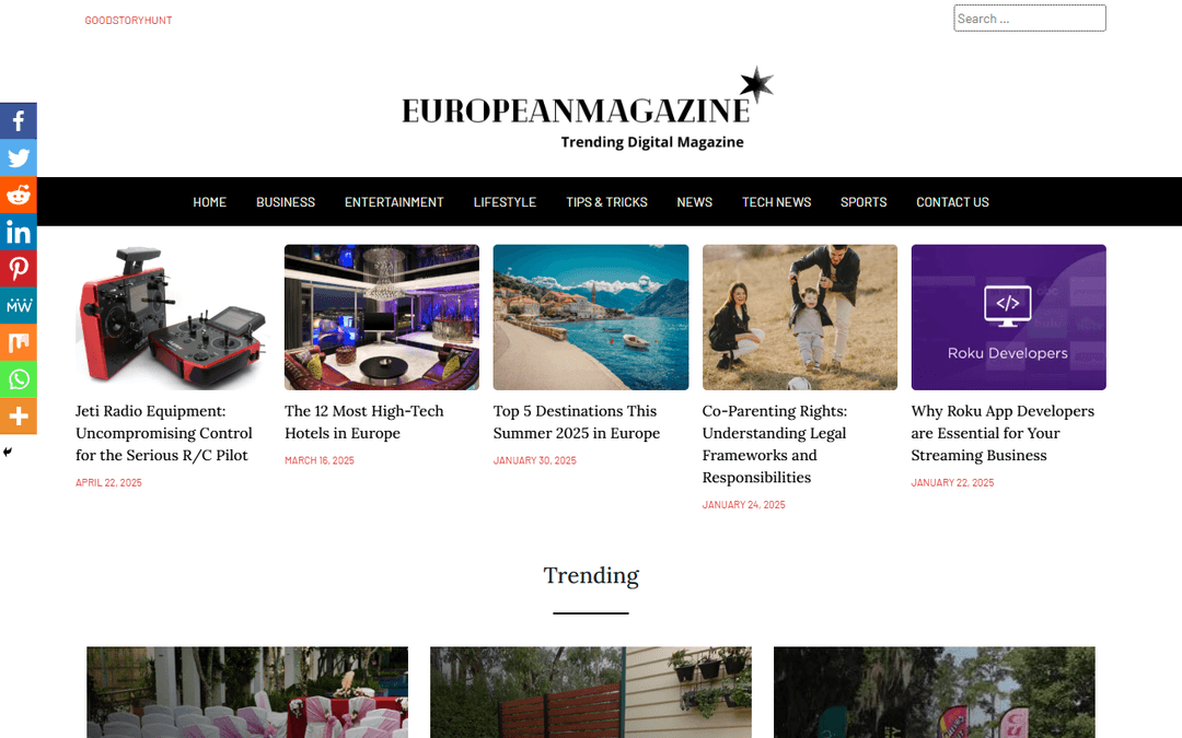 europeanmagazine.net publisher screenshot