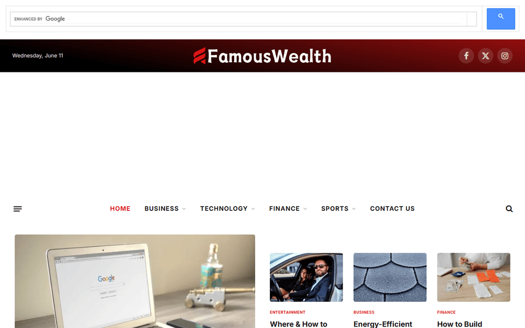 famouswealth.net publisher screenshot