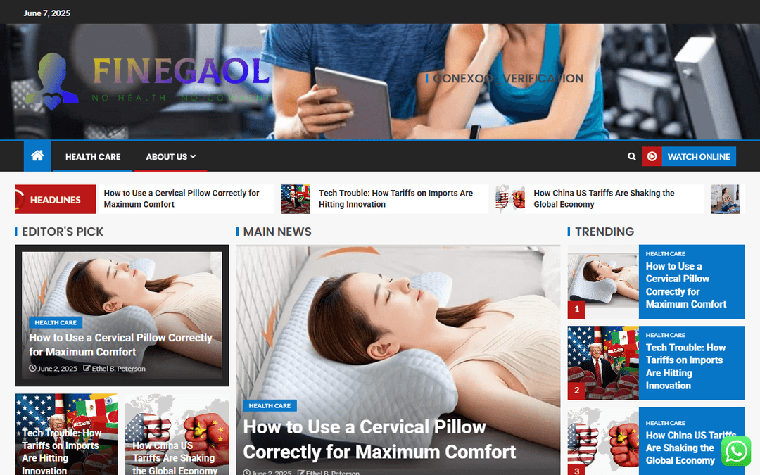 finegaol.com publisher screenshot