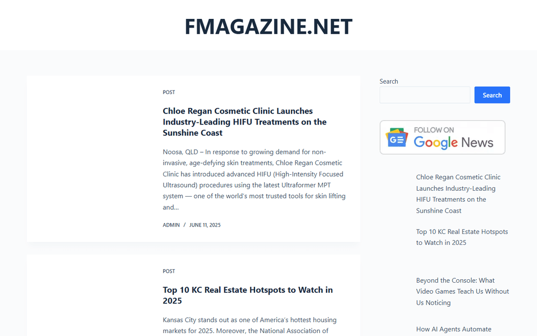 fmagazine.net publisher screenshot