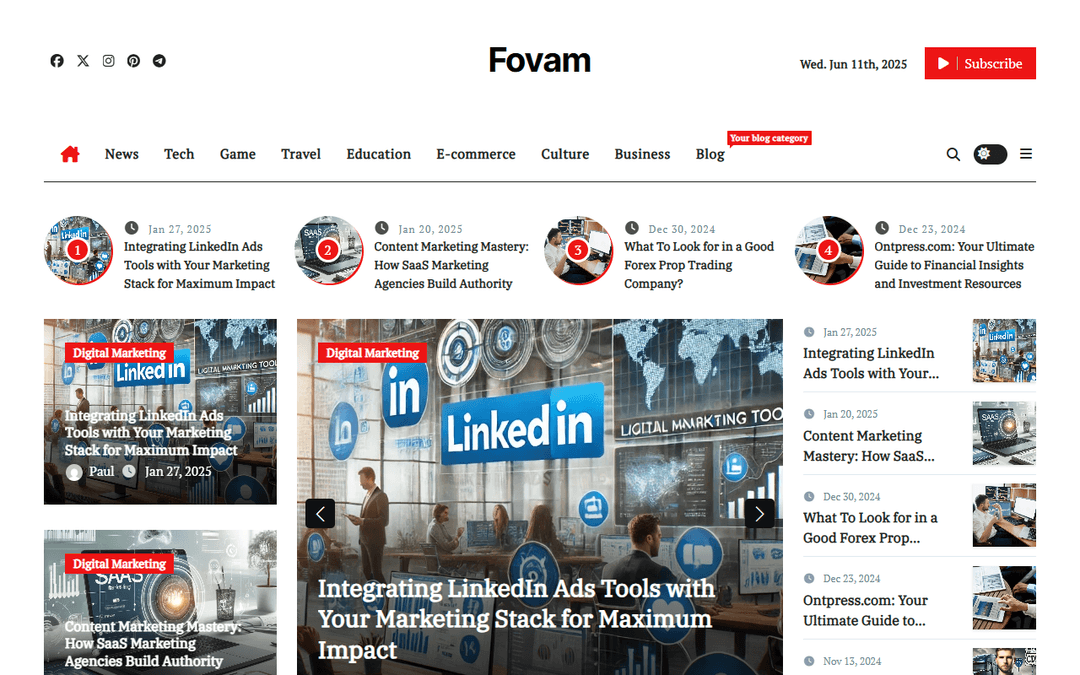 fovam.com publisher screenshot