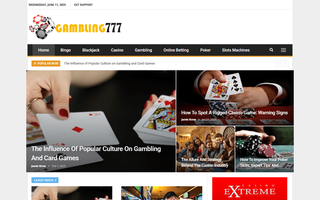 gambling777.co.uk publisher screenshot
