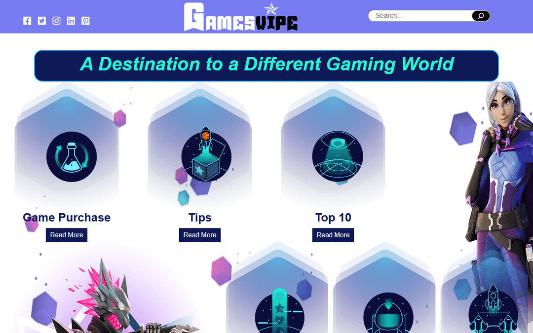 gamesvipe.com publisher screenshot