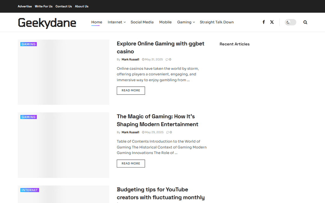 geekydane.com publisher screenshot
